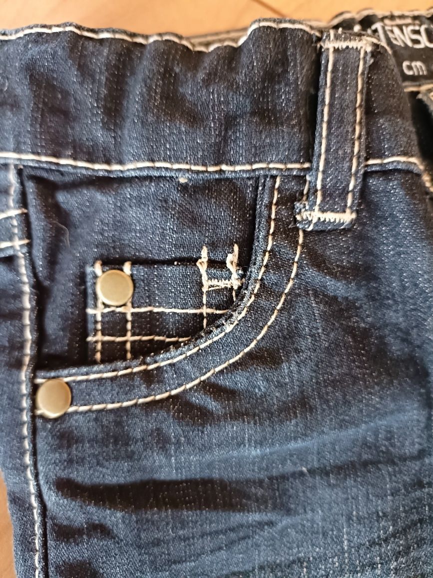 2 calças (ganga + bombazine) - 9 meses (68 cm)