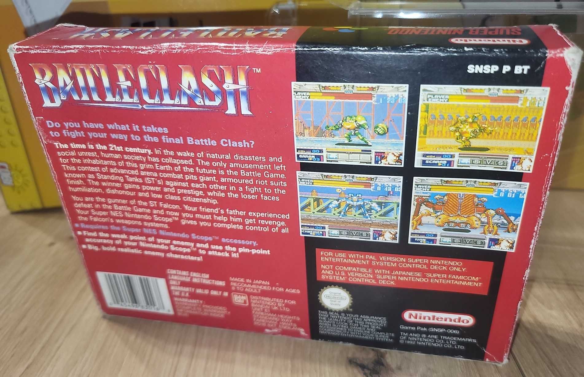 Gra Battle Clash - NINTENDO SNES - DB stan CIB Komplet +Protektor