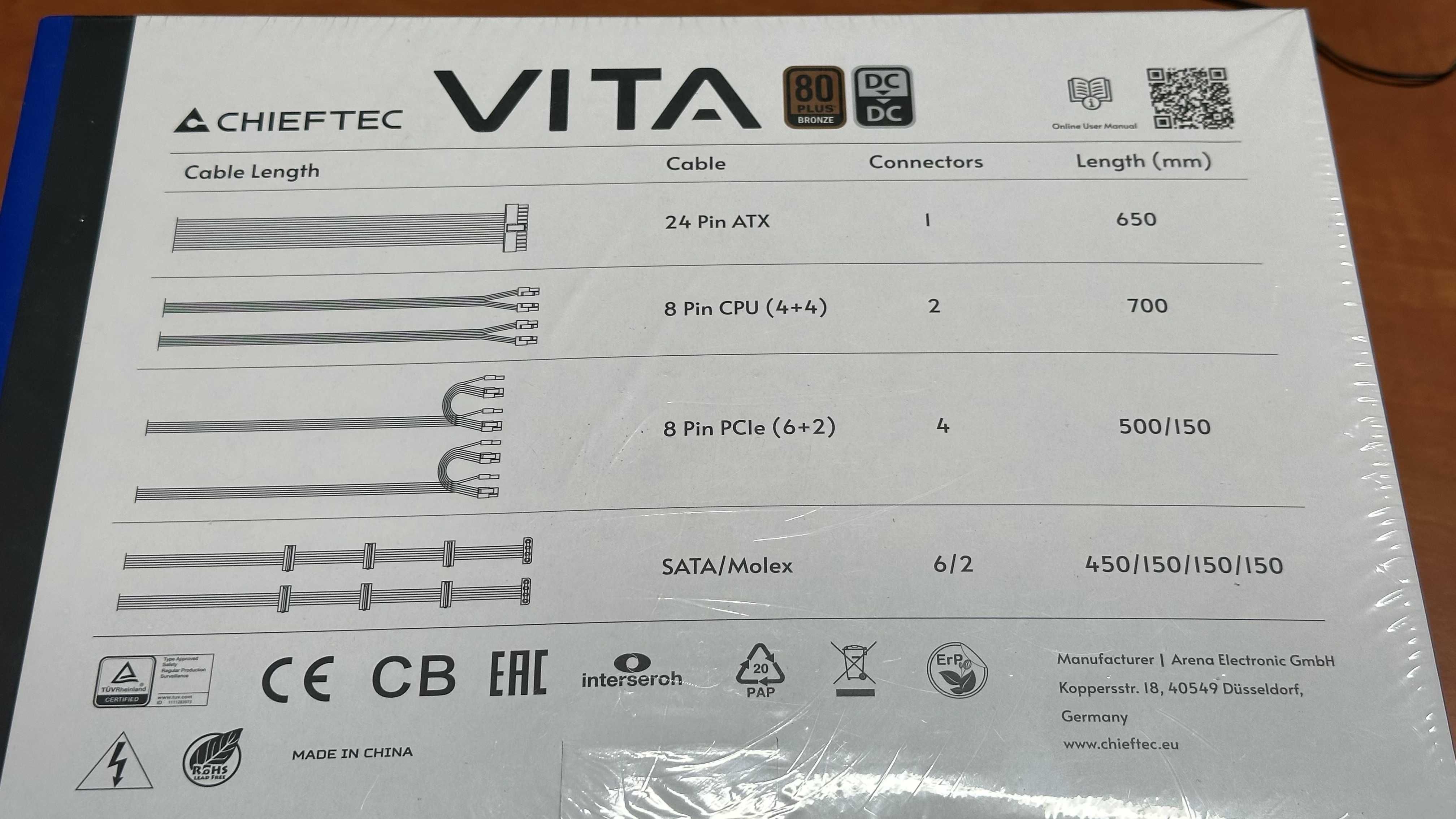 Zasilacz Chieftec VITA 750W (BPX-750-S)