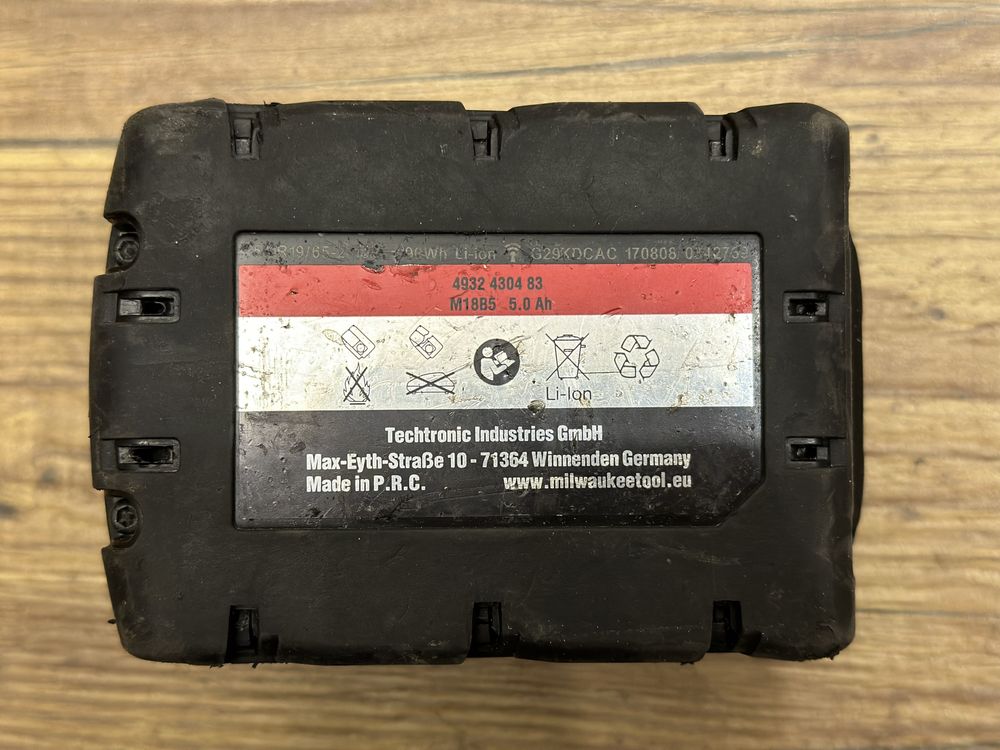 Bateria akumulator Milwaukee M18 5AH