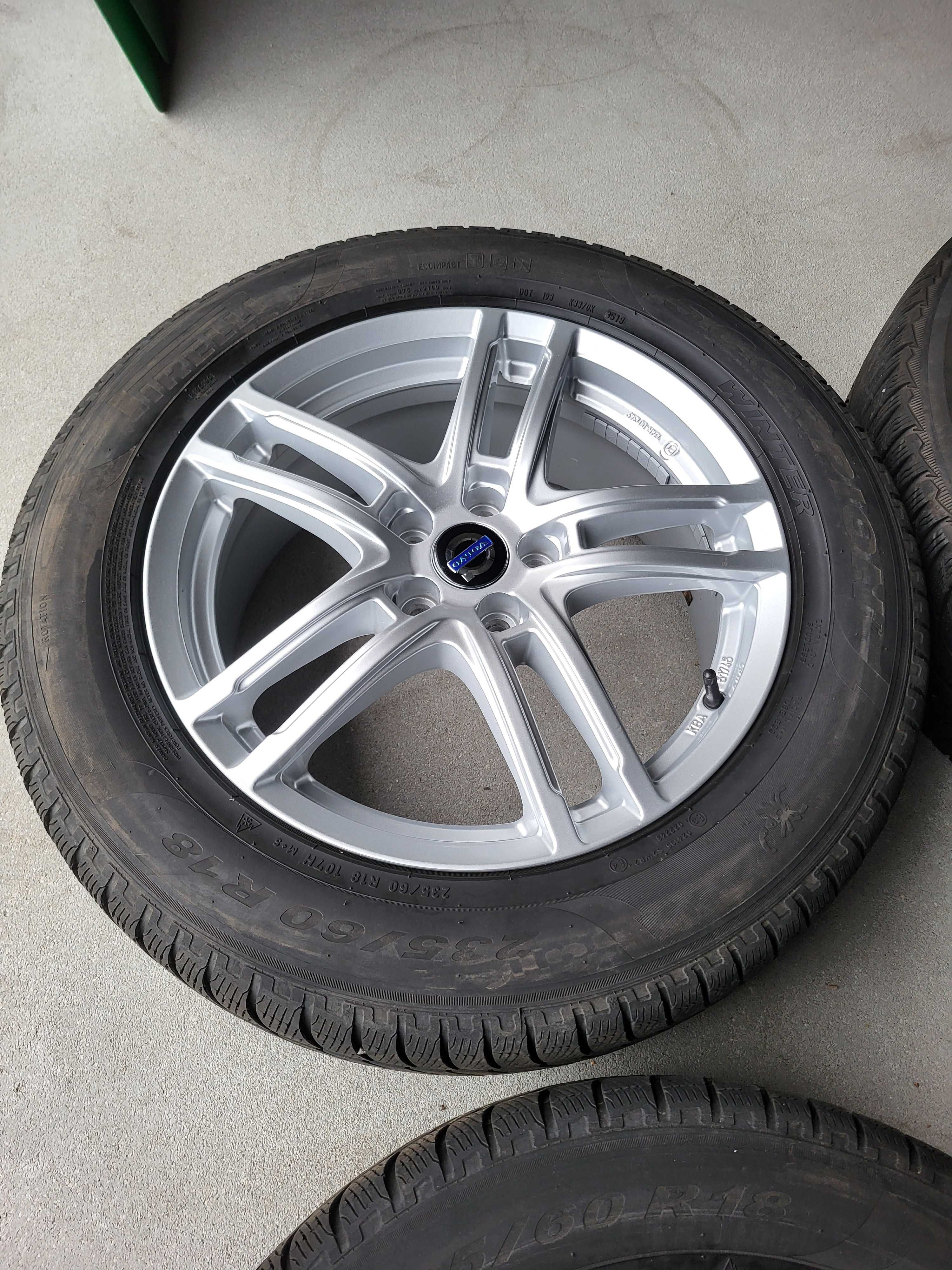 [k71] Koła zimowe 18 Cali 5x108 Michelin 235/60/18 Volvo XC60 XC90 21r