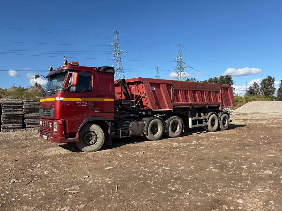 Volvo 6x4 z naczepa wywrotka hydroburta meiller