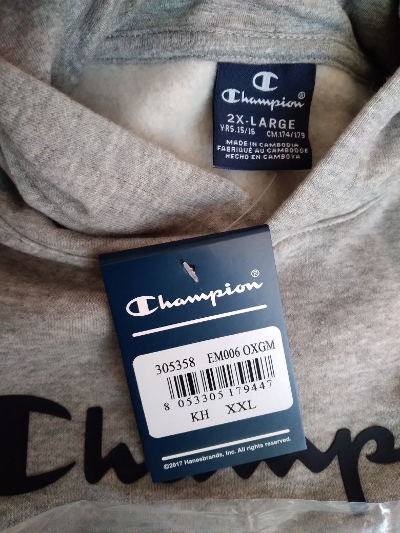Bluza z kapturem Champion dziecięca r.174 XXL