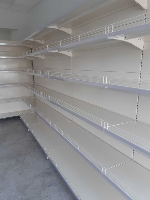 Стелажі торгові. Полички, касові столи, холодильні вітрини