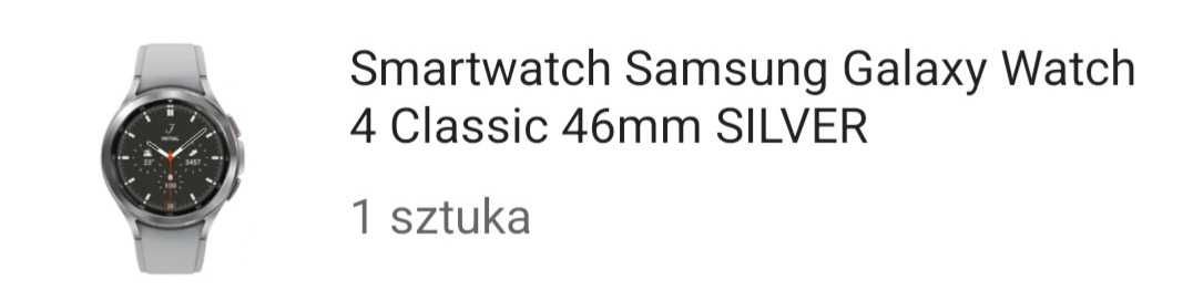 Smartwatch Samsung Galaxy 4 classic
