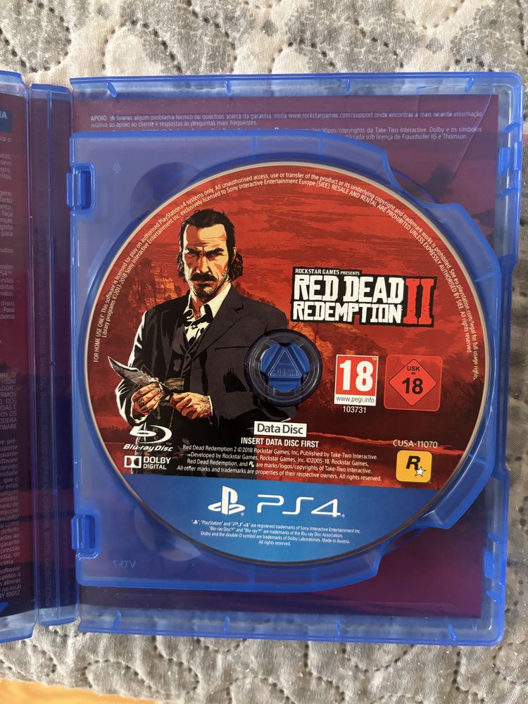 Red Dead Redemption 2 (PS4) – Português – Excelente Estado – 2 Discos