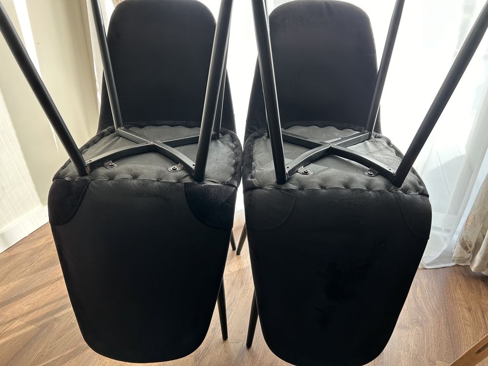 Cadeira Silke de sala de jantar preto