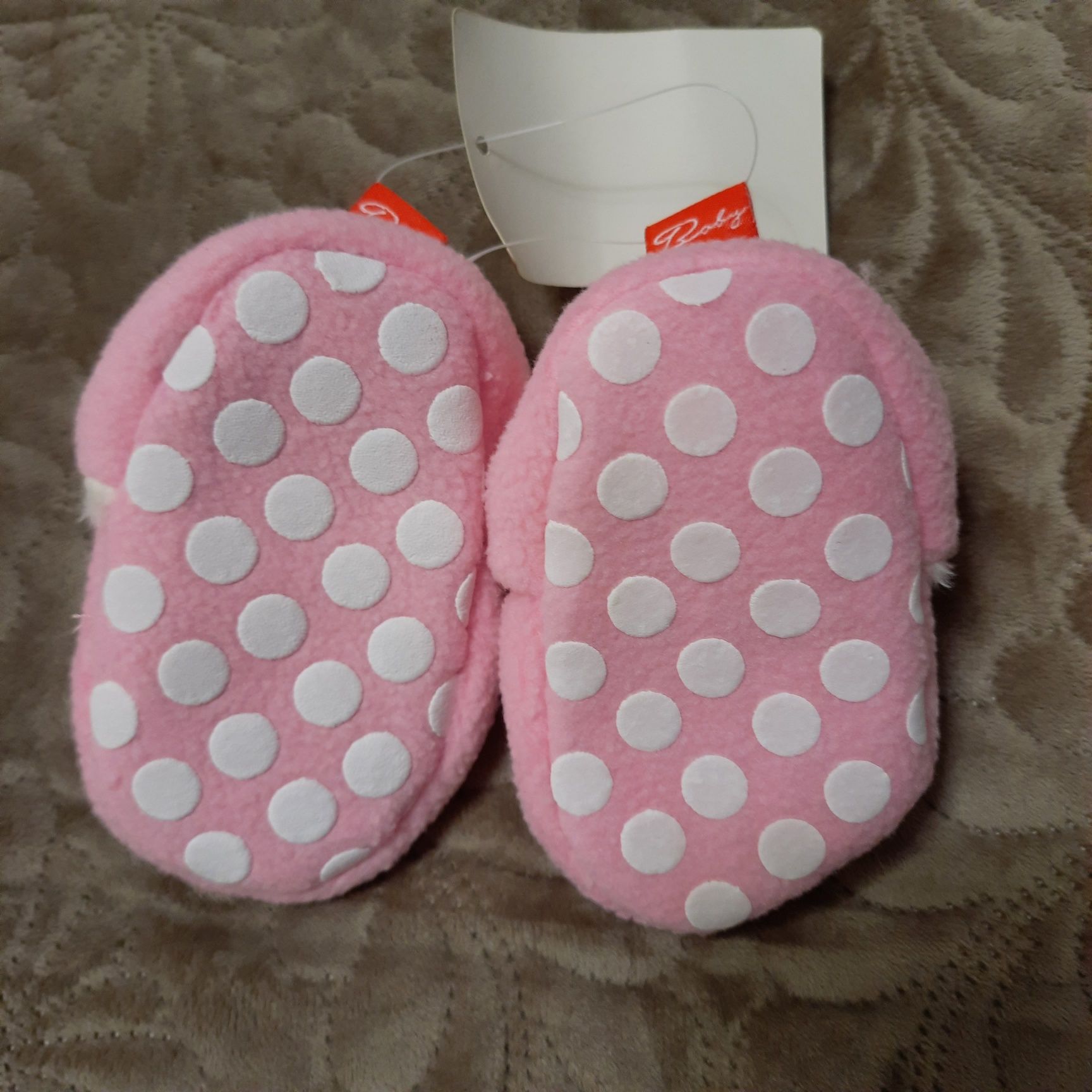 махровые носки тёплые флисовые пинетки на кнопках для новорожденных