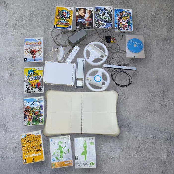 Pack Nintendo Wii Completo + 11 Jogos + Acessórios