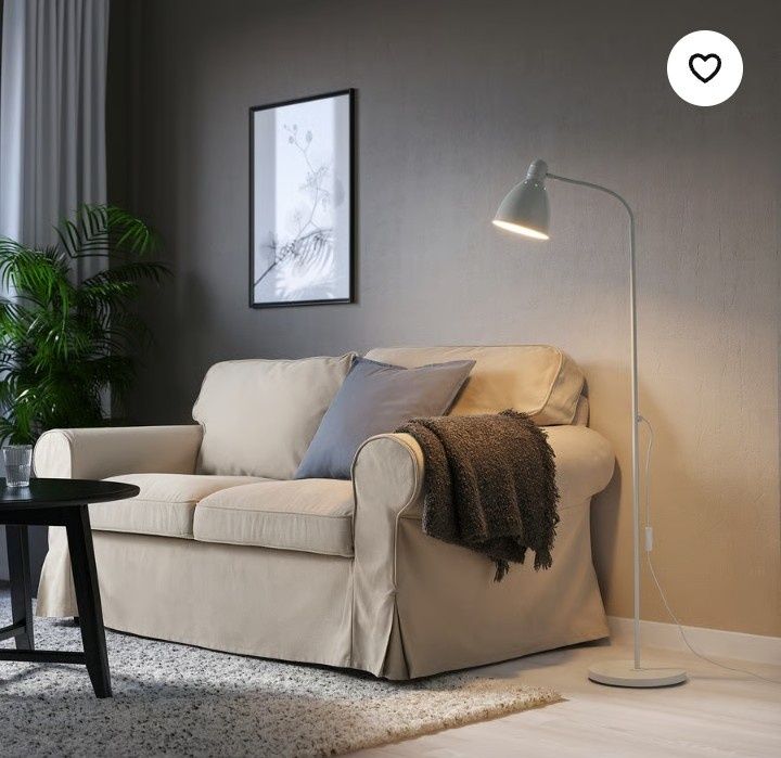 Lampa podłogowa biała