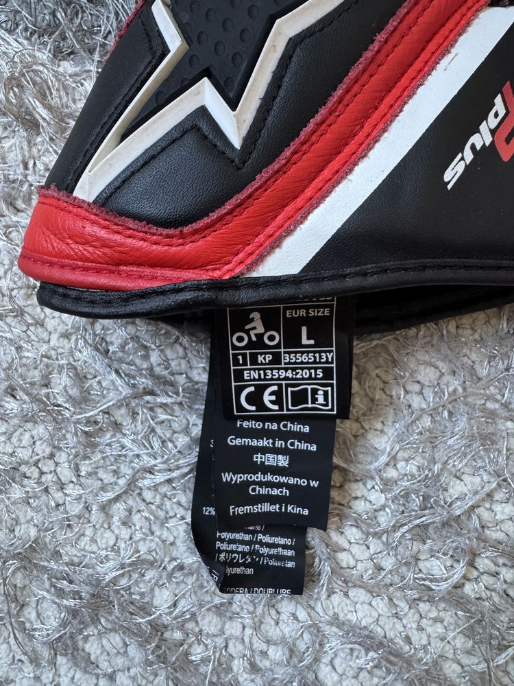 Luvas Alpinestars GP Plus Branco/Preto/Vermelho