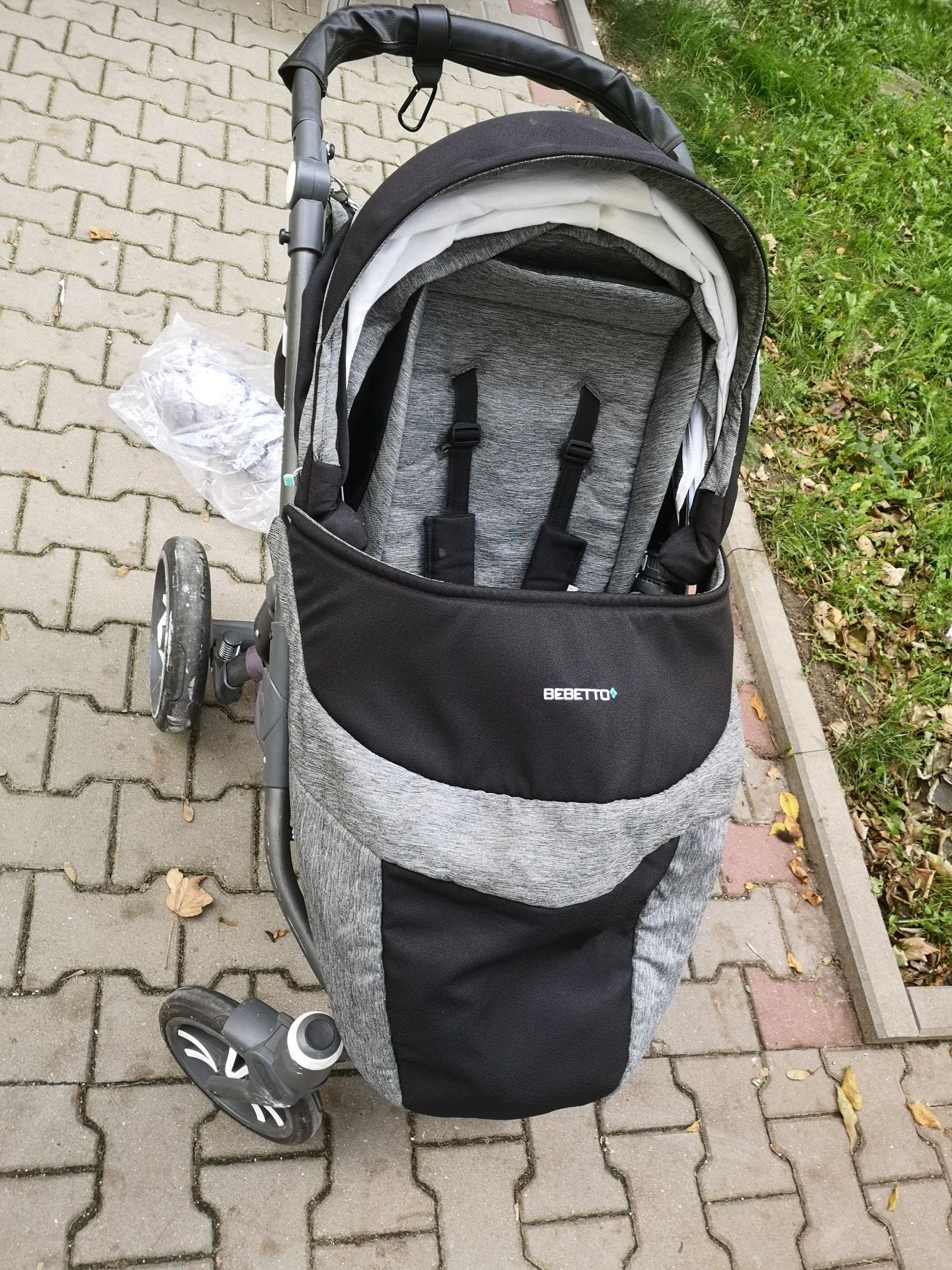Wózek bebetto holland 2w1 + fotelik (czyli 3w1 :)) + baza maxi cosi