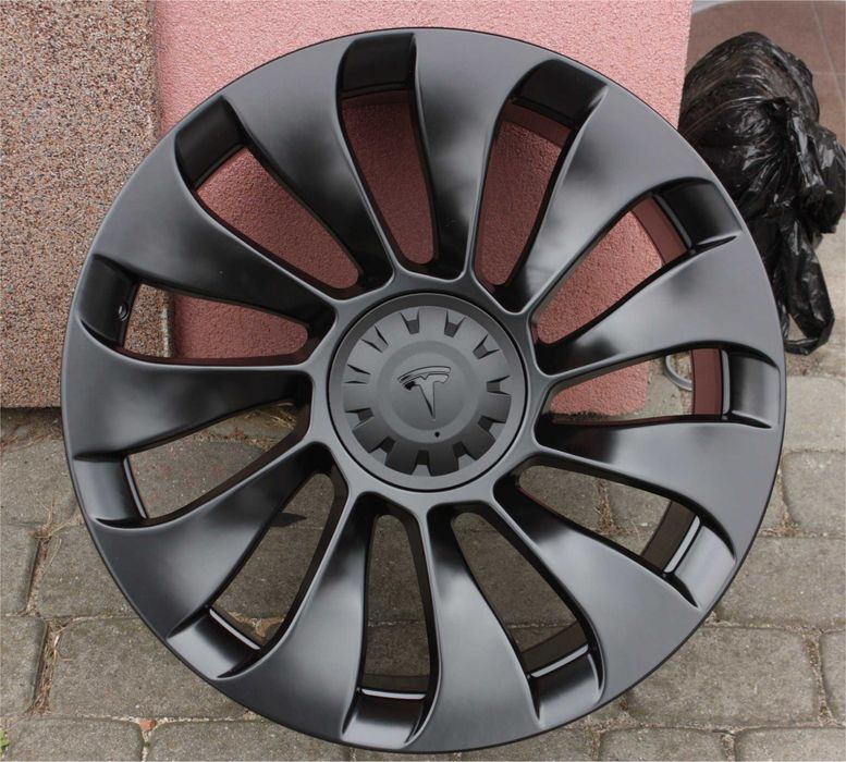 NOWE alufelgi CZARNE MATOWE TESLA 19 5x114,3 et45 9,5J 3 Y 2025. 2024