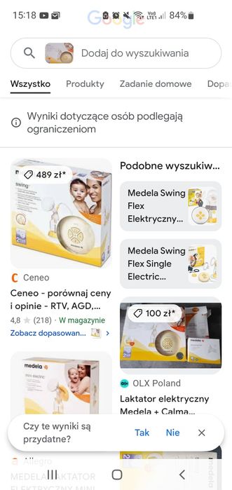 Laktator elektryczny Medela Swing stan idealny