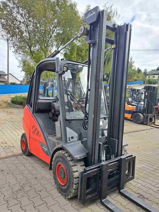 Wózek widłowy Linde H25T EVO, 2,5t, LPG, 2017r, Duplex 3,9m, przesuw b