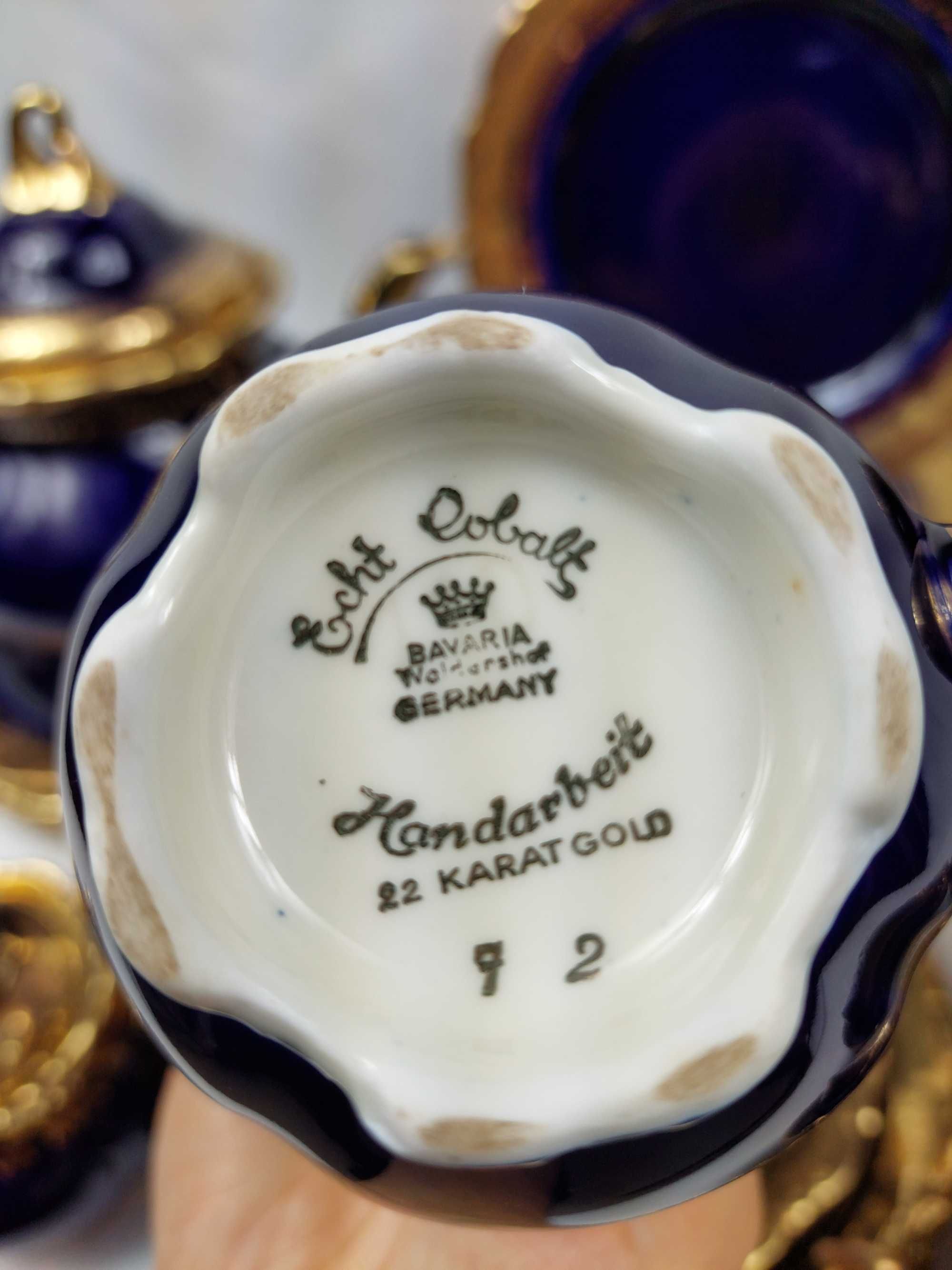 Serviço de Chá Alemão Bavaria - Jogo de Chá em Porcelana Vidrada