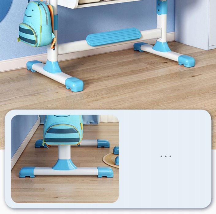 Zestaw stolika do nauki i krzeseł dla dzieci, duże biurko szkolne