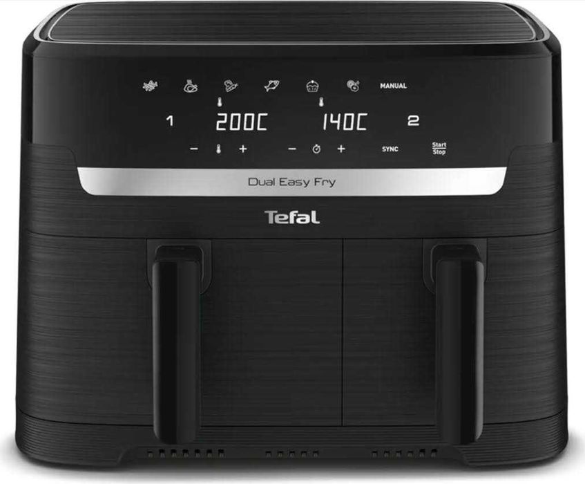 Tefal Frytkownica beztłuszczowa Dual Easy Fry EY901N10 8,3L XXL 2700W