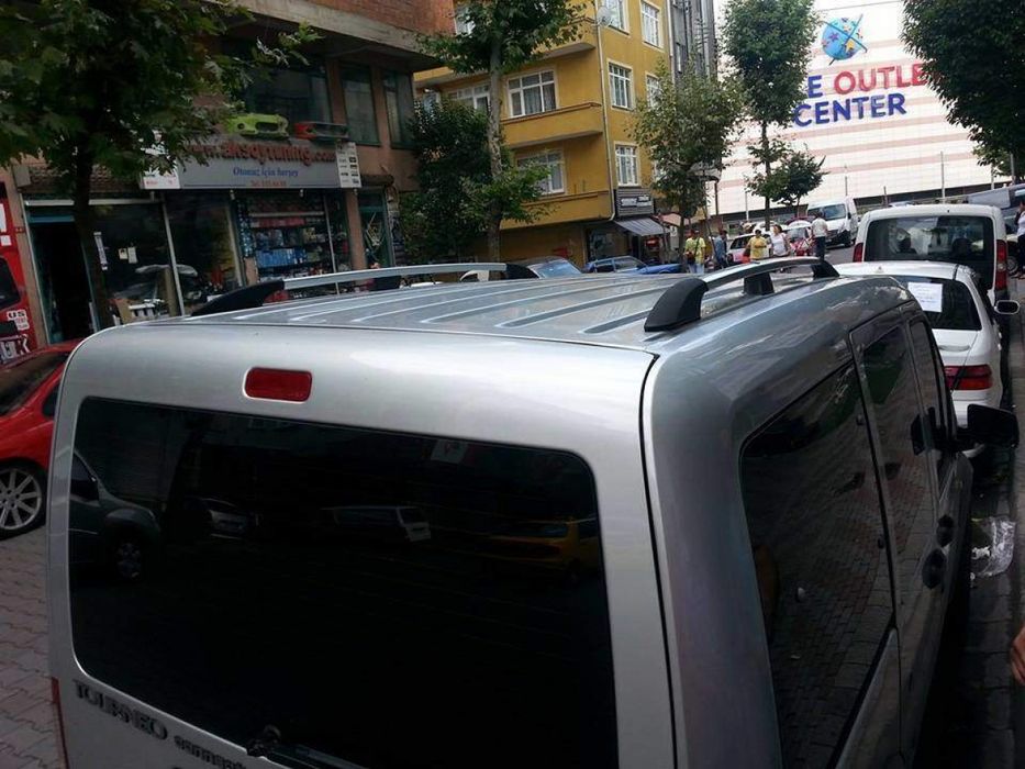 Рейлінги Ford Connect 2004-2011 Коротка база 2007-2015 колір під хром