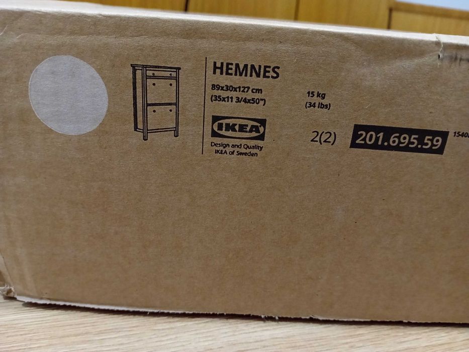 Sapateira Branca  HEMNES