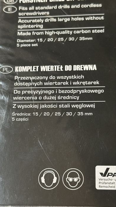 Zestaw wierteł do drewna Parkside