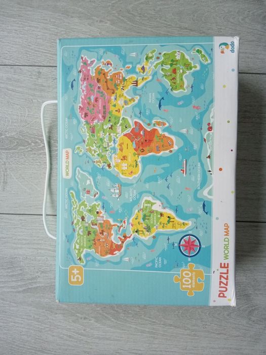 Puzzle świat 100 elementów