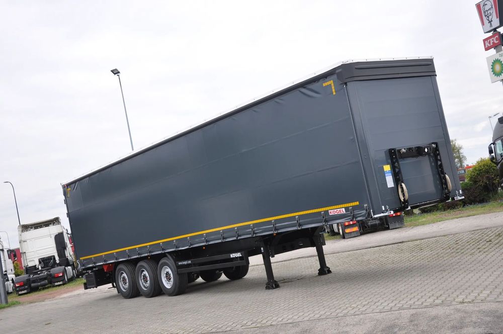 Kögel STANDARD PODNOSZONY DACH PODNOSZONA OŚ SAF  4 wyskości do jazdy standard, oś podnoszona, grafitowa lub czarna