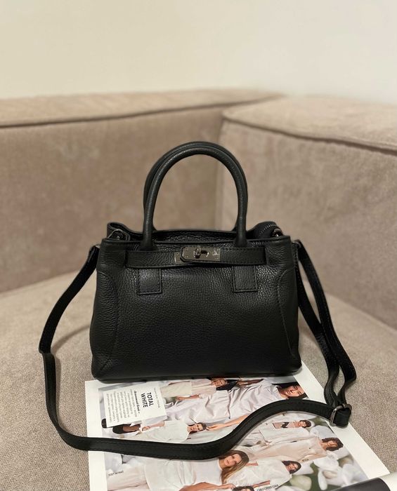 Італійська шкіряна сумка тоут нова колекція