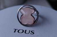 Srebrny pierścionek Tous Camille kwarc różowy