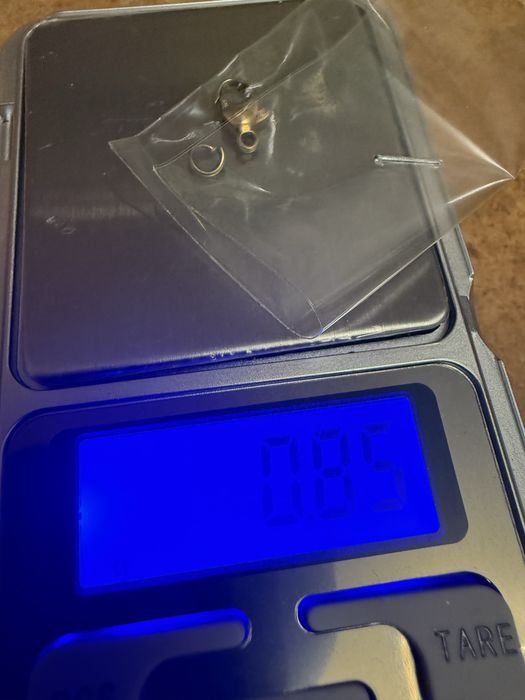 Złota kuta pancerka z krzyżykiem 16,21 g