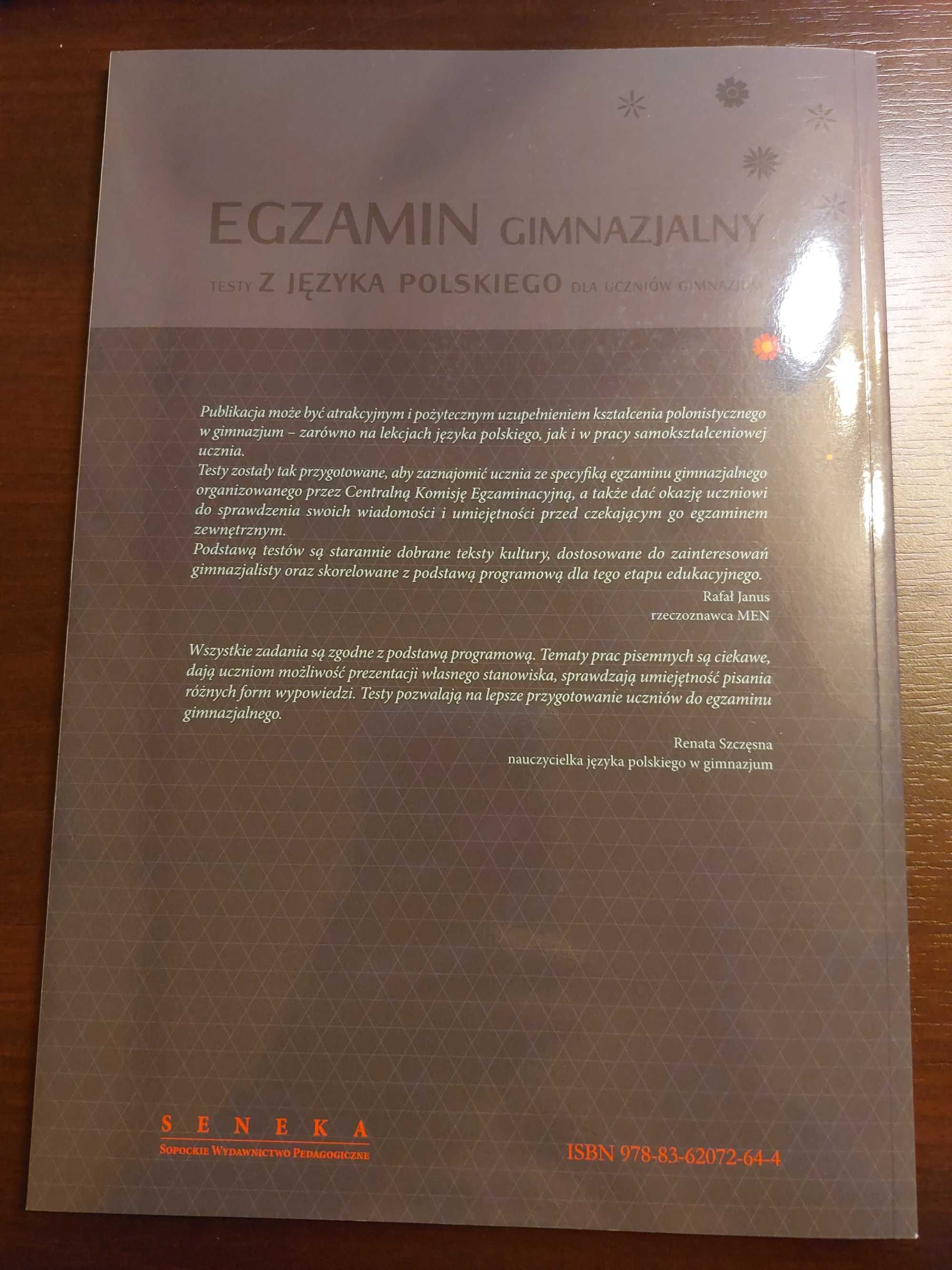 Egzamin gimnazjalny - testy z języka polskiego