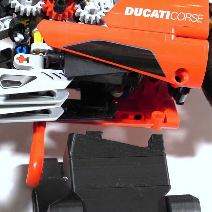 3D Кріплення для LEGO Technic Ducati Panigale V4 R (42107) - Чорний