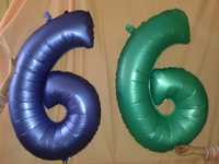 Metrowe balony w kształcie 6 i 9 dla BLIŹNIAKÓW na urodziny