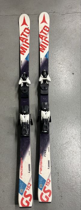 Narty Atomic Redster GS 152 cm + wiązania w dobrym stanie !