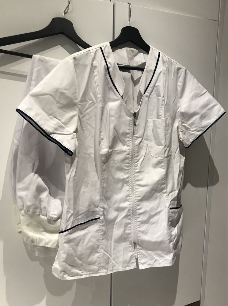 Komplet medyczn, scrubs, odziez robocza, bluza i spodnie, rozmiar M/L