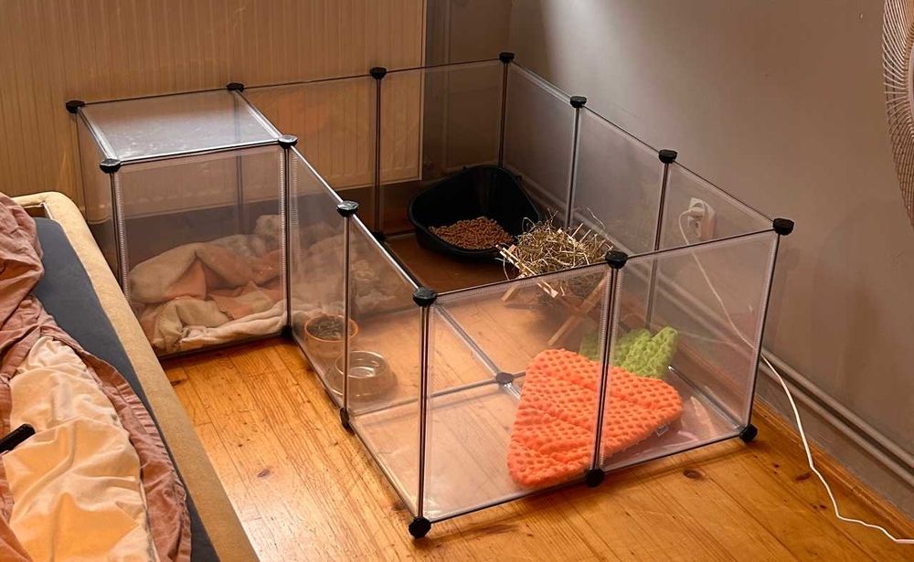 Kojec zagroda klatka dla królika świnki morskiej chomika 143x73x46 cm