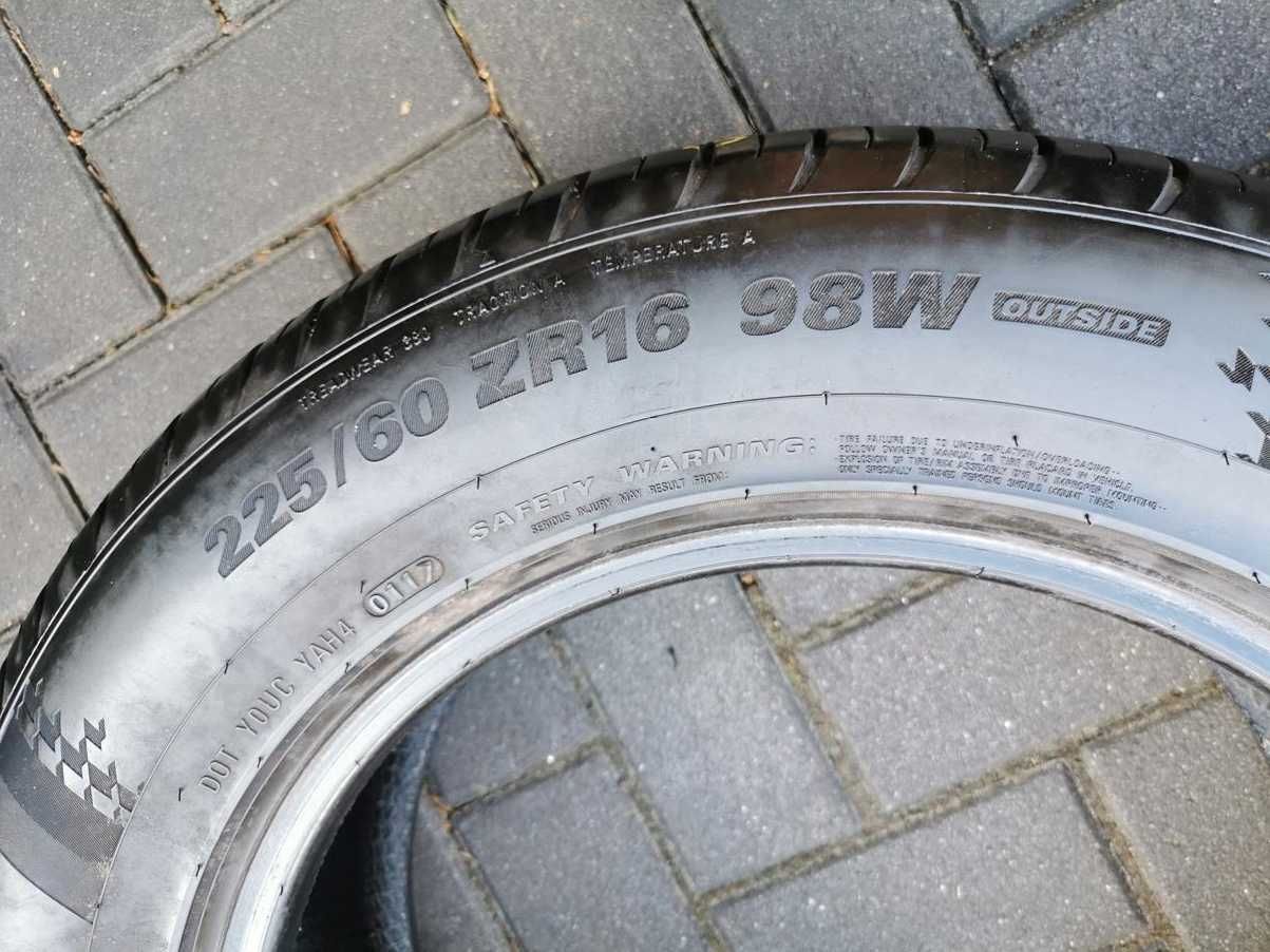 225/60 98W R16 KUMHO Ecsta HS51 2017r 7.5mm Letnie Opony 2szt Tanio