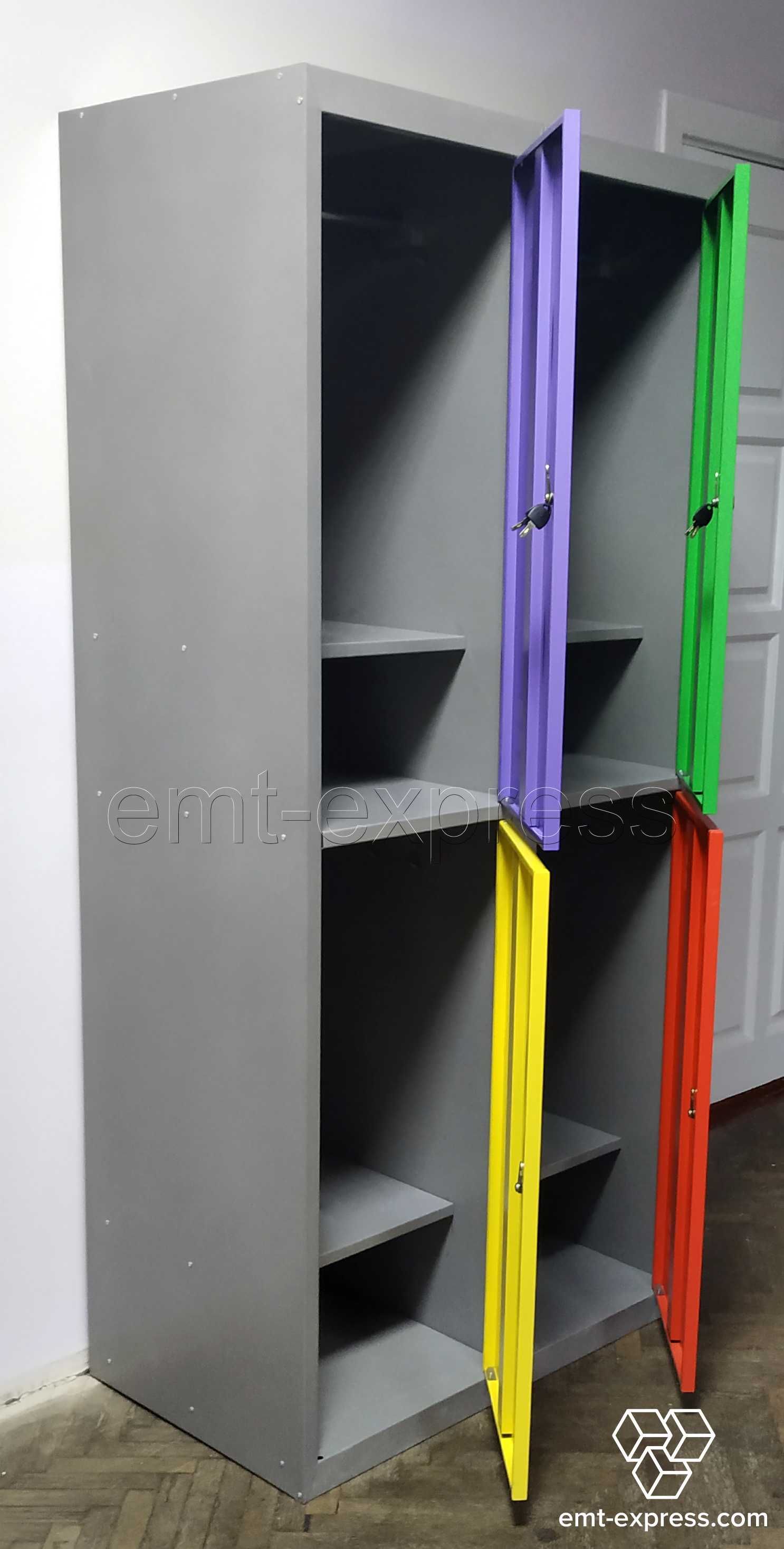 Металеві шафи для одягу Шафа металева для роздягальні Шкаф для одежды