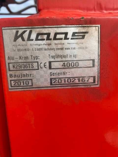Dźwig dekarski Klaas K29/36TS