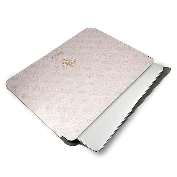 Pokrowiec na laptopa Guess 4G Big Logo Sleeve - różowy