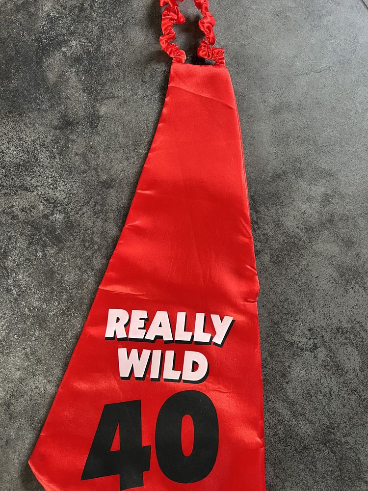 Krawat na 40 urodziny REALLY WILD