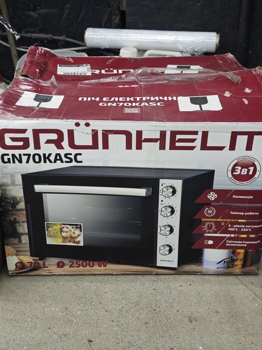 Духовка с конвекцией grunhelm 70 л