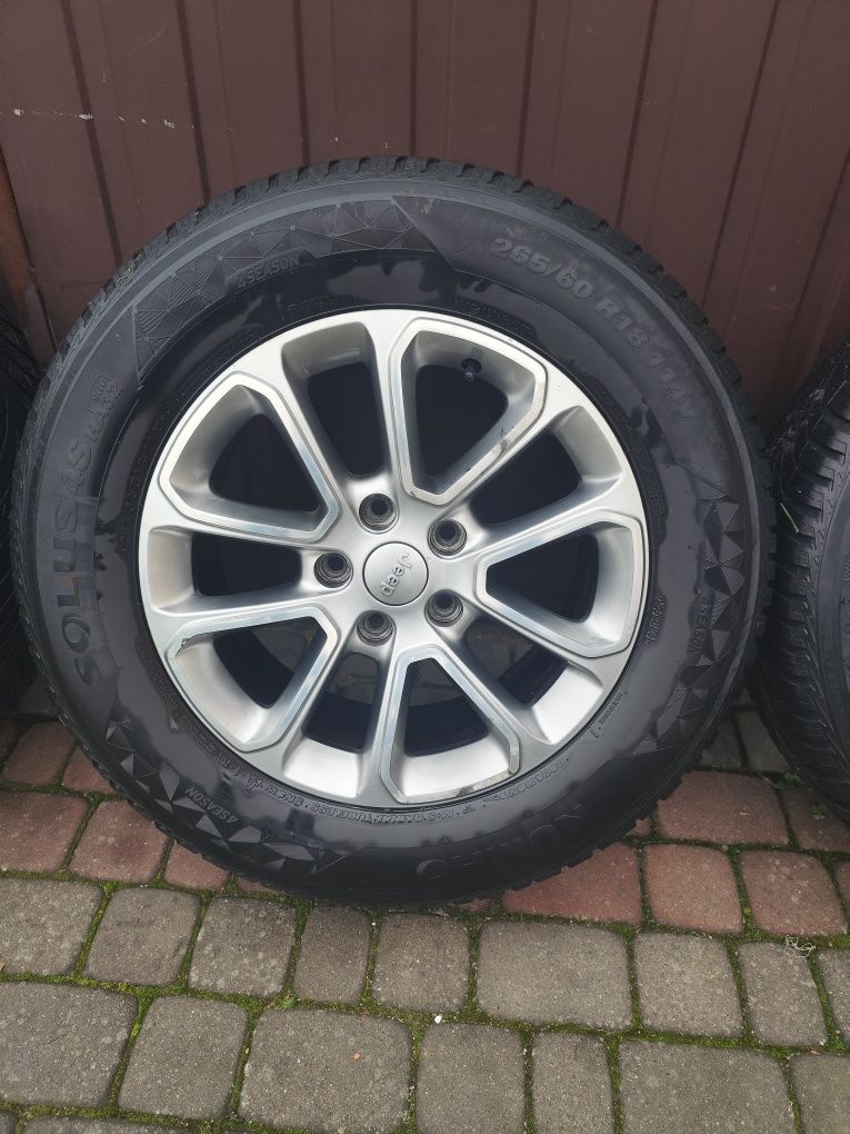 Koła 18" 5x127  Kumho 265/60/R18 Jeep Fiat Dodge Chrysle 2022 wielosez