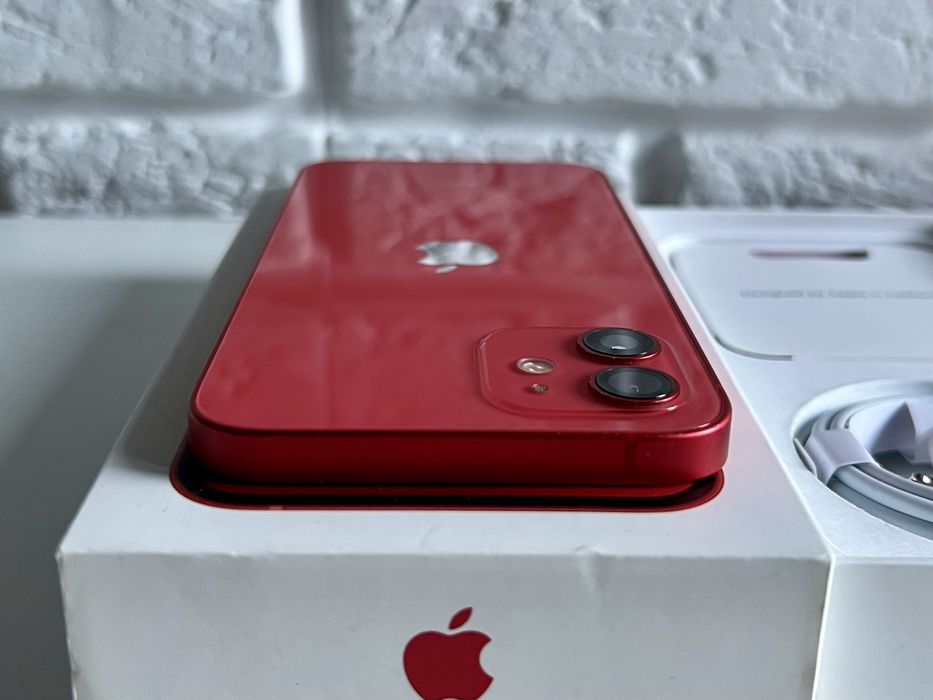 Iphone 12 Red 64GB, oryginalny, nigdy nie naprawiany