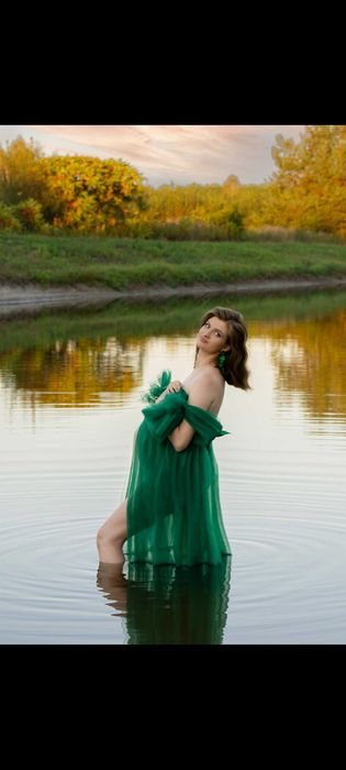 Suknia ciążowa sesja zdjęciowa