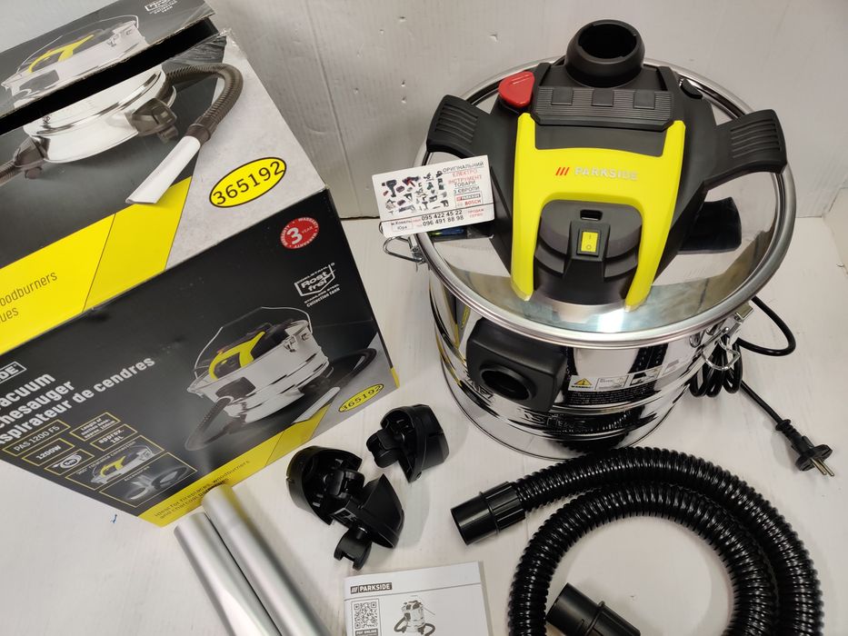 Пылесос для каминов с Германии Parkside PAS 1200/золы/печей/пилосос