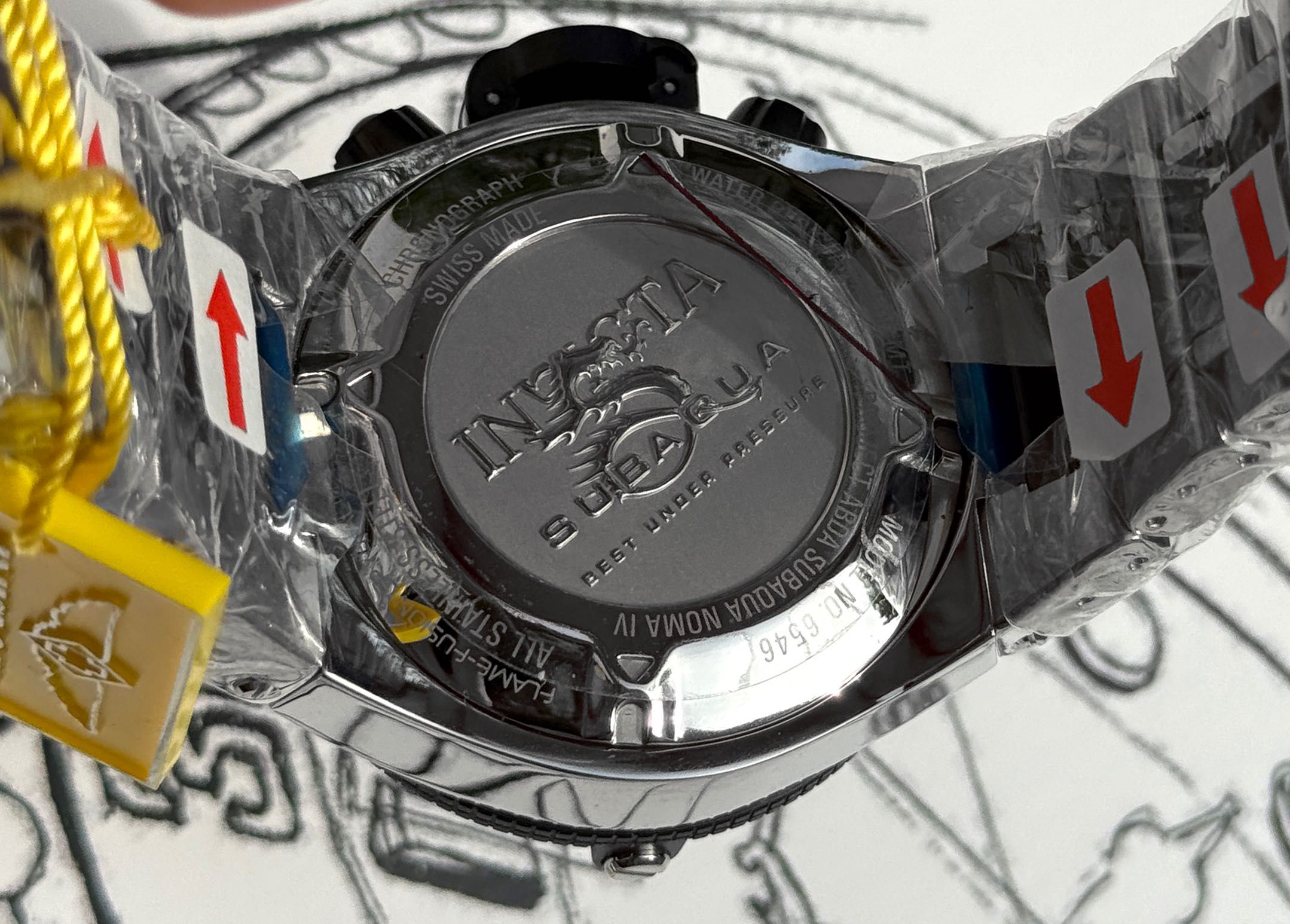 Швейцарський годинник Invicta 6546 Subaqua Noma IV SWISS MADE 50 mm.