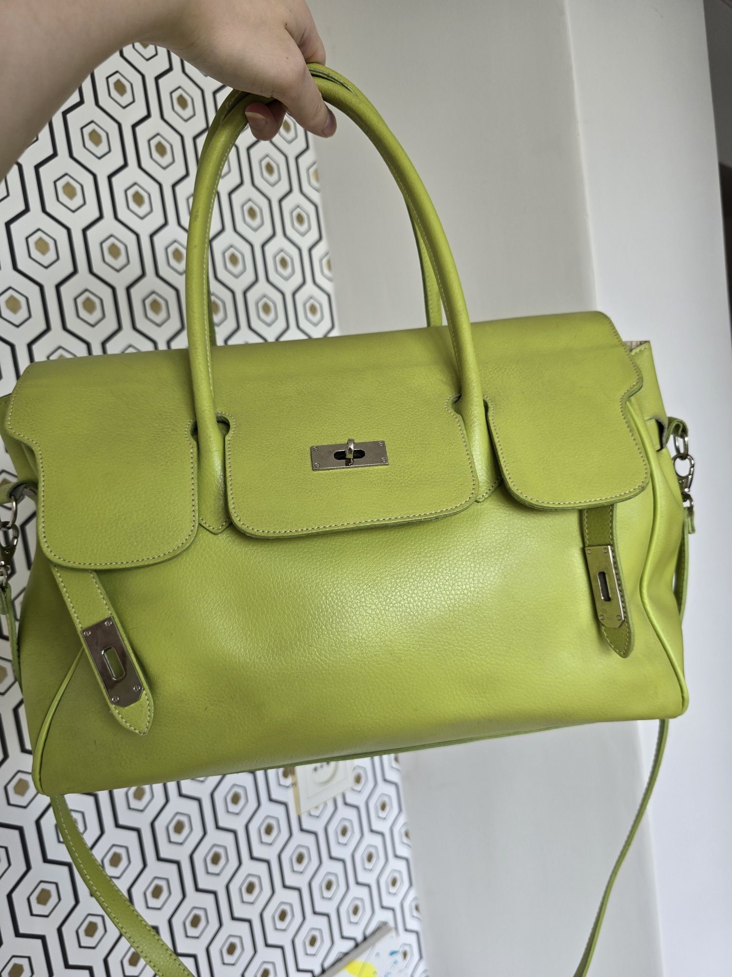 Шкіряна сумка вінтаж під Hermes