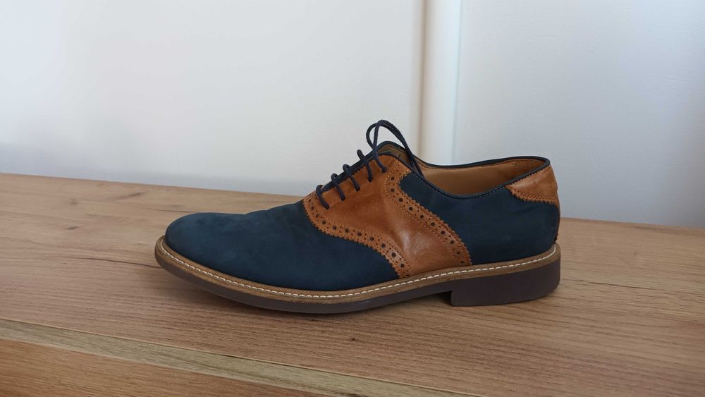 Włoskie półbuty skóra