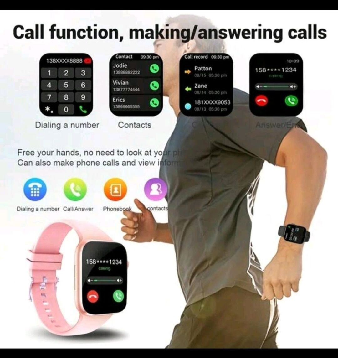 Nowy różowy Smartwatch
